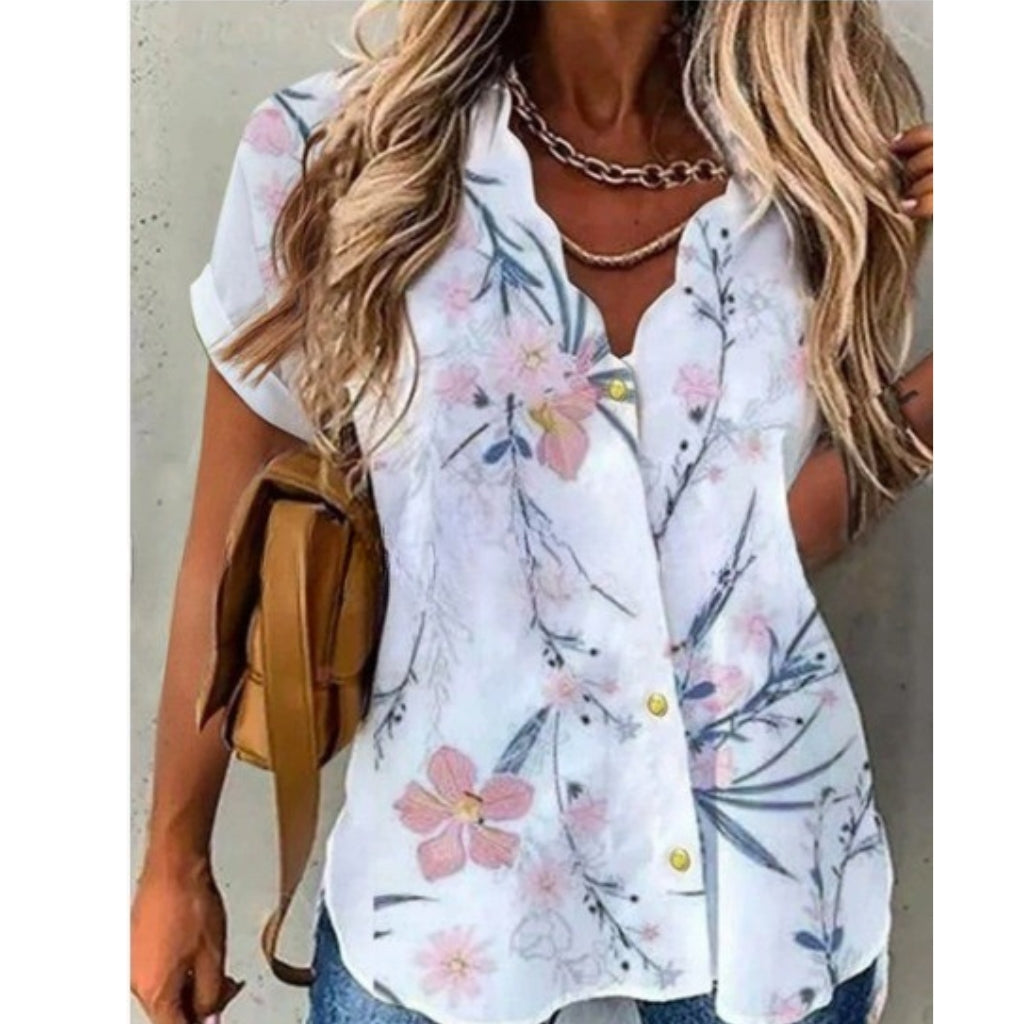 Pretty Floral Women's Blouse
