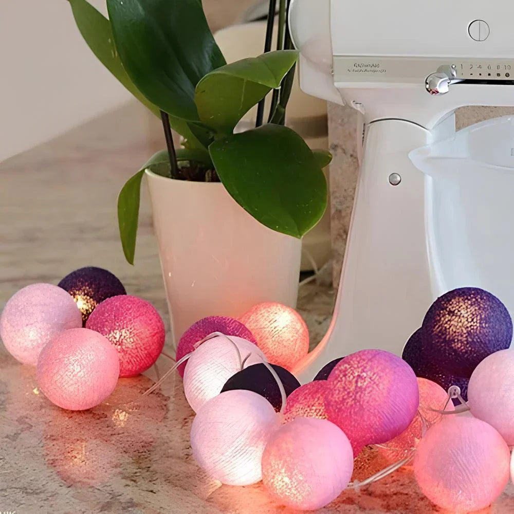 Soft Ivory Fairy Light String Decoration