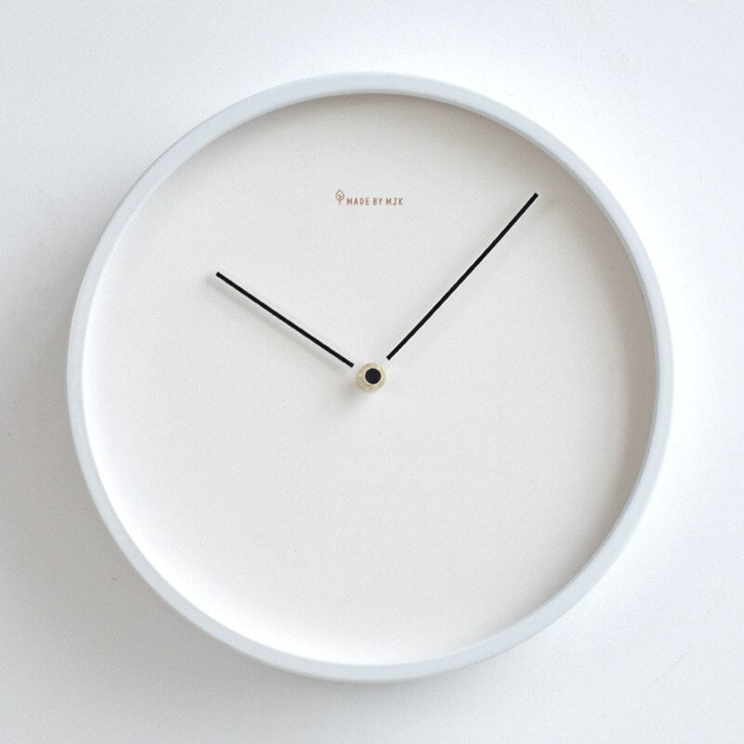 Contemporary Rustic Wood Wall Clock