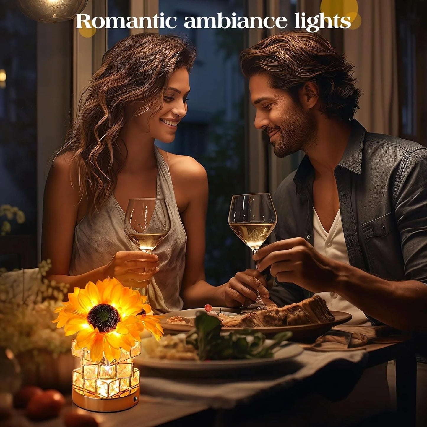 Bright Solar Powered Garden Table Lamp