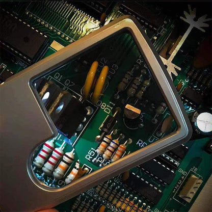 Compact LED Magnifier Card Reader