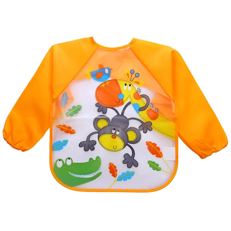 Children's Splash Proof Apron with Long Sleeves