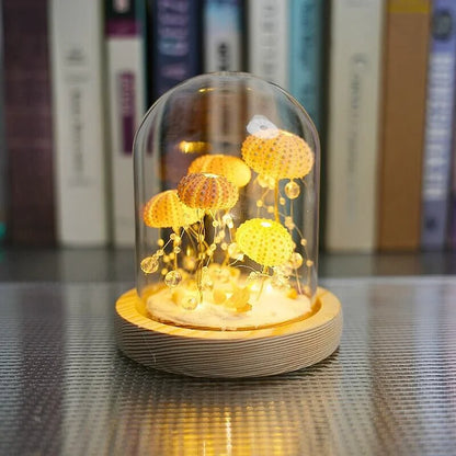 Beachy Coastal Table Lamp with Shell Shade
