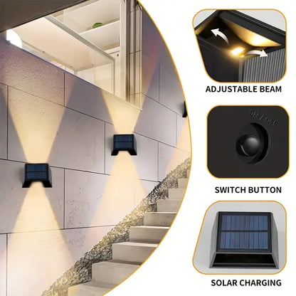 Solar Powered Outdoor LED Wall Lights