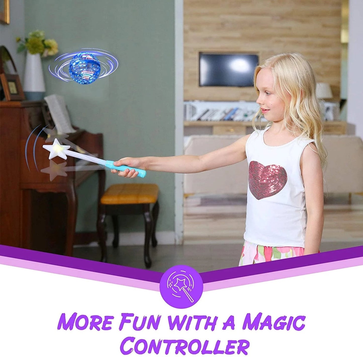 LED Remote Control Mini Drone Toy with 360 Spin