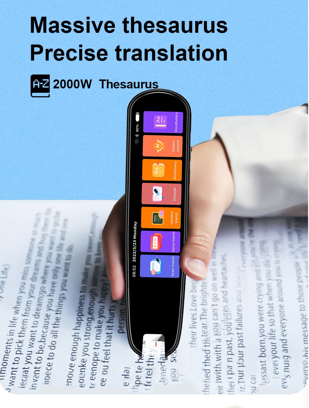 Handheld Electronic Word Translator Scanner Pen
