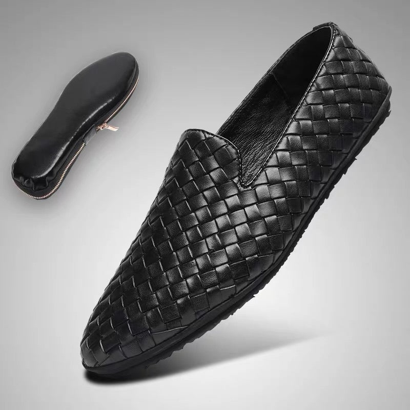 Casual Leather Mens Slip On Shoes