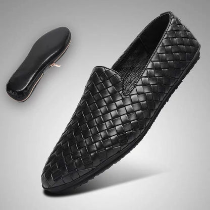 Casual Leather Mens Slip On Shoes