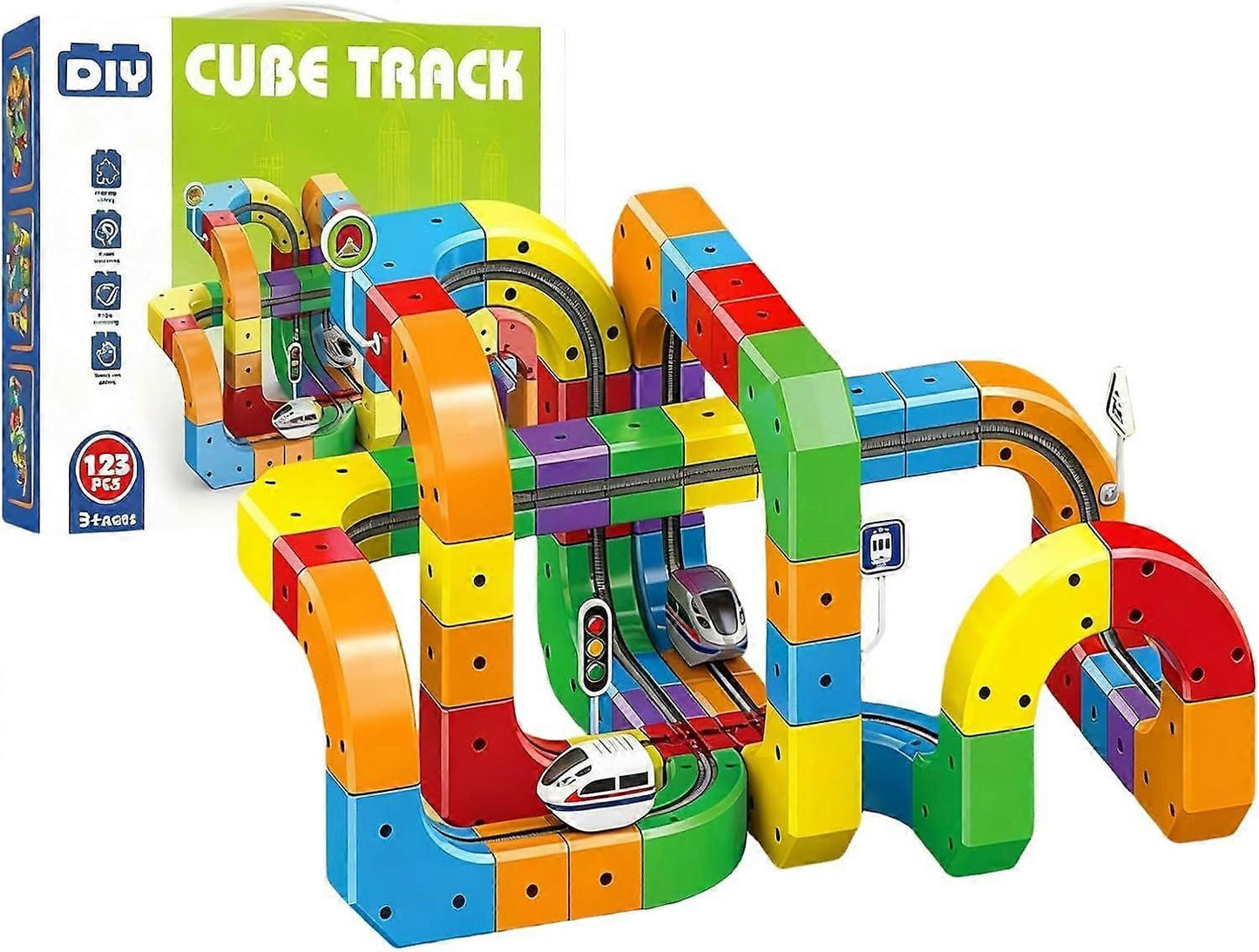 Colorful Kids Magnetic Construction Blocks