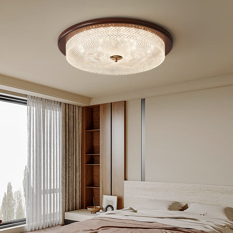 Traditional Chinese Style Wooden Ceiling Lamp - Luxicro