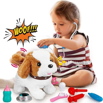 Soft Realistic Dog Plush Toy