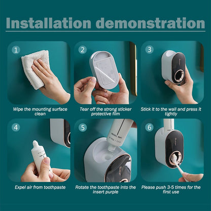 Stylish Bathroom Wall Mount Toothbrush Holder