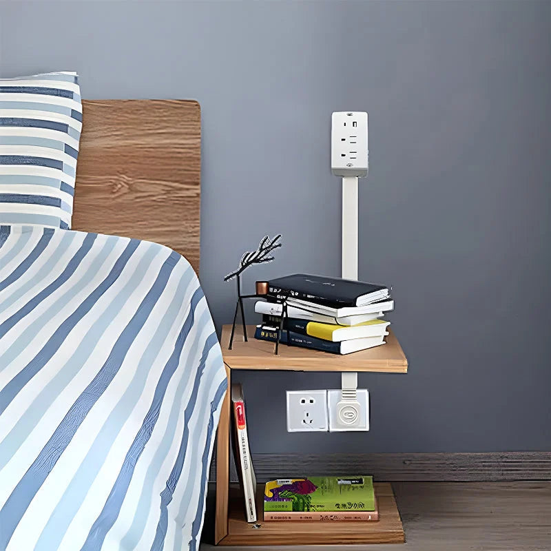 Compact USB Power Strip with Rotating Plug Outlet