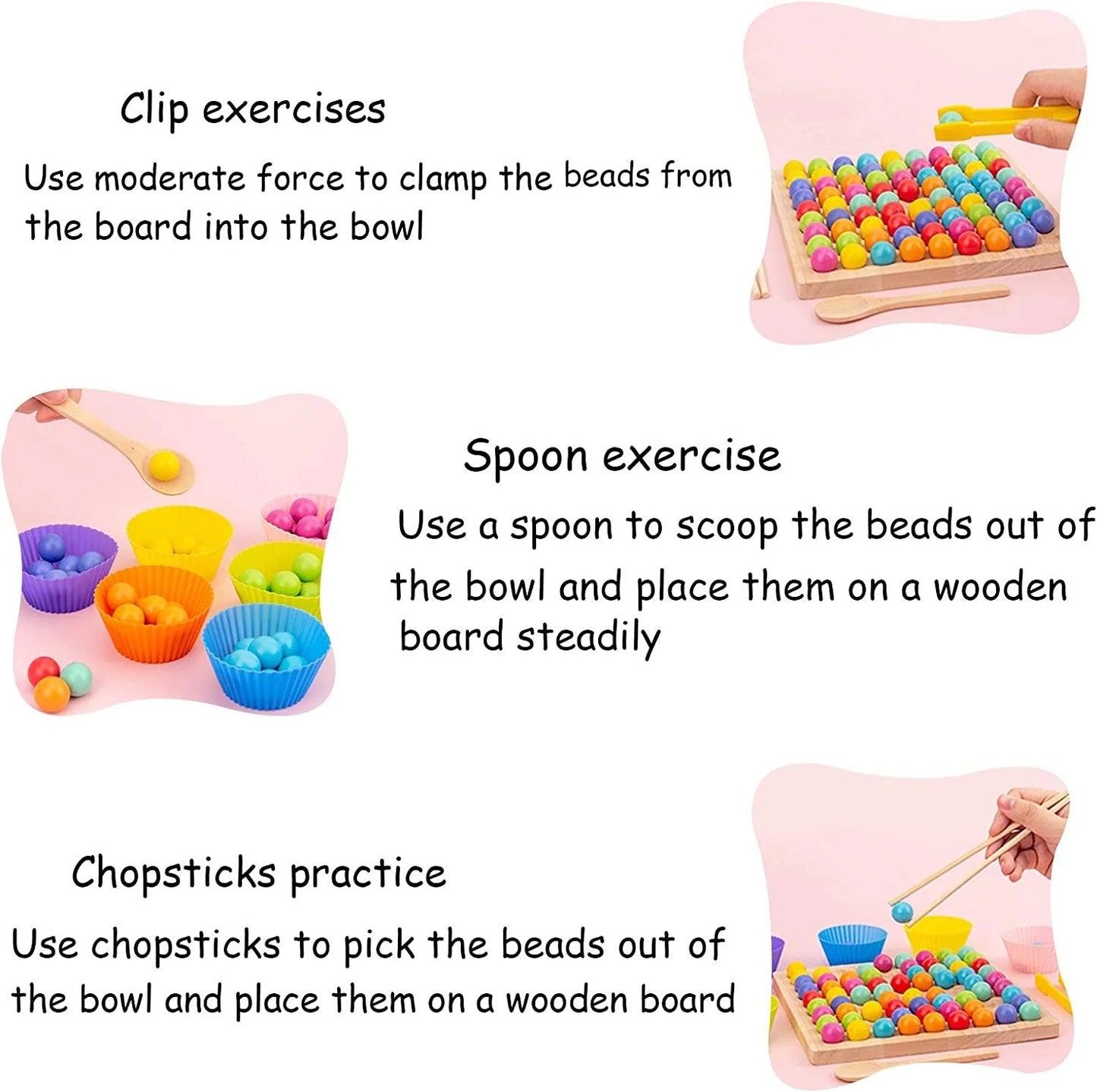 Classic Wood Bead Puzzle Board