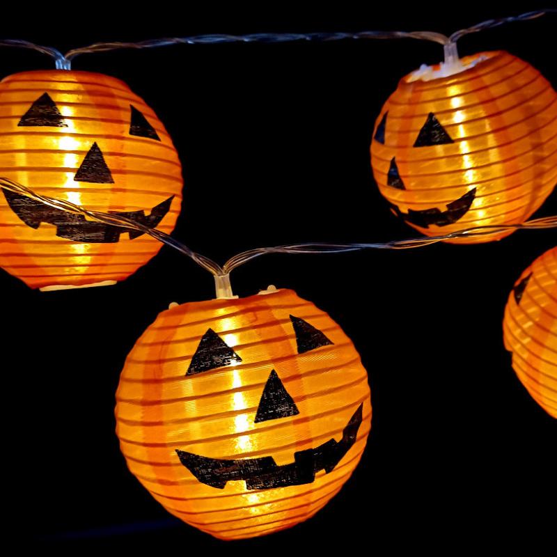 Warm Halloween Party String Lights
