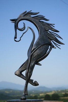 Classic Metal Horse Statue