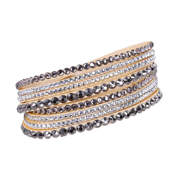 Shiny Ladies Glittering Multi Layer Bracelet