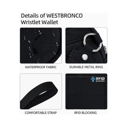 Stylish Women's Nylon Clutch Bag with Pockets