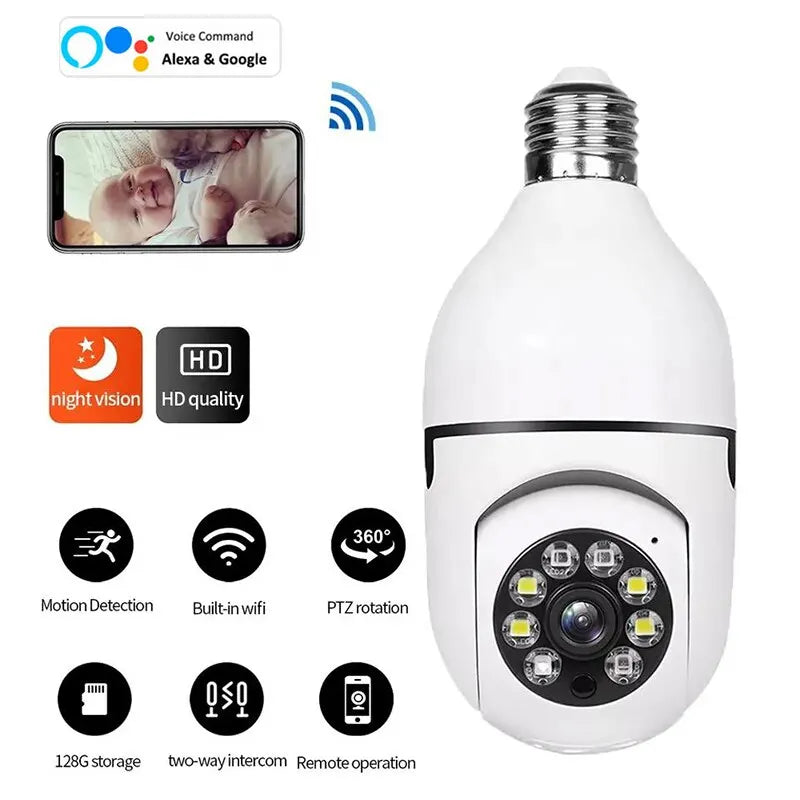Smart Home Security Camera with Night Vision and Alexa - Luxicro