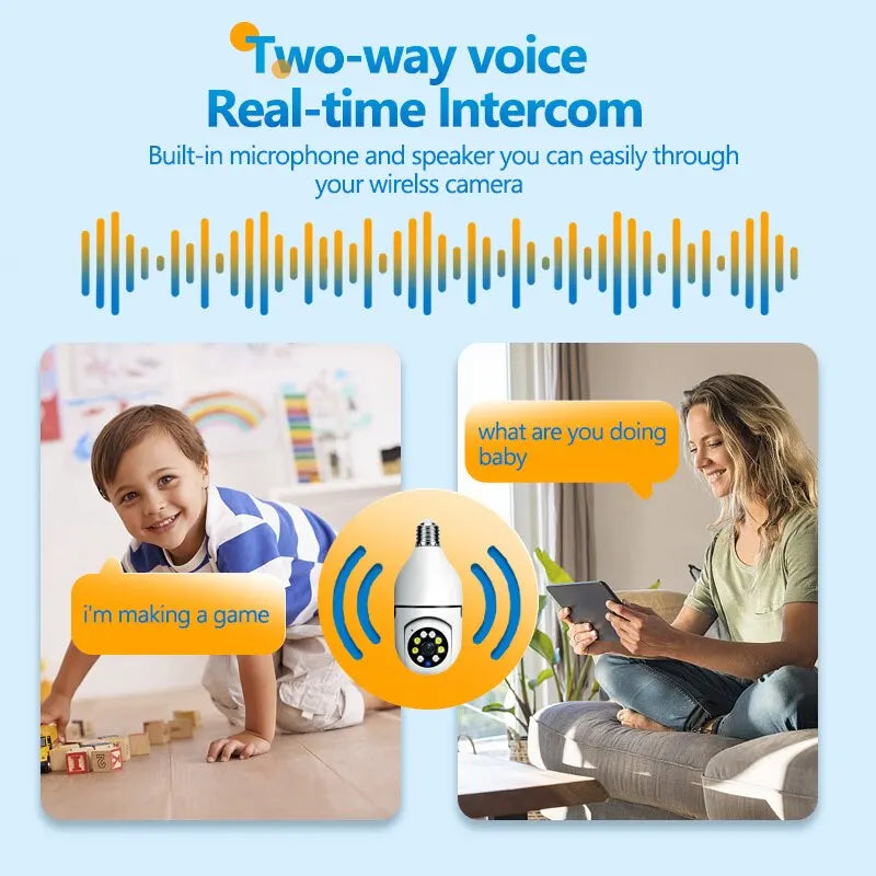 Smart Home Security Camera with Night Vision and Alexa