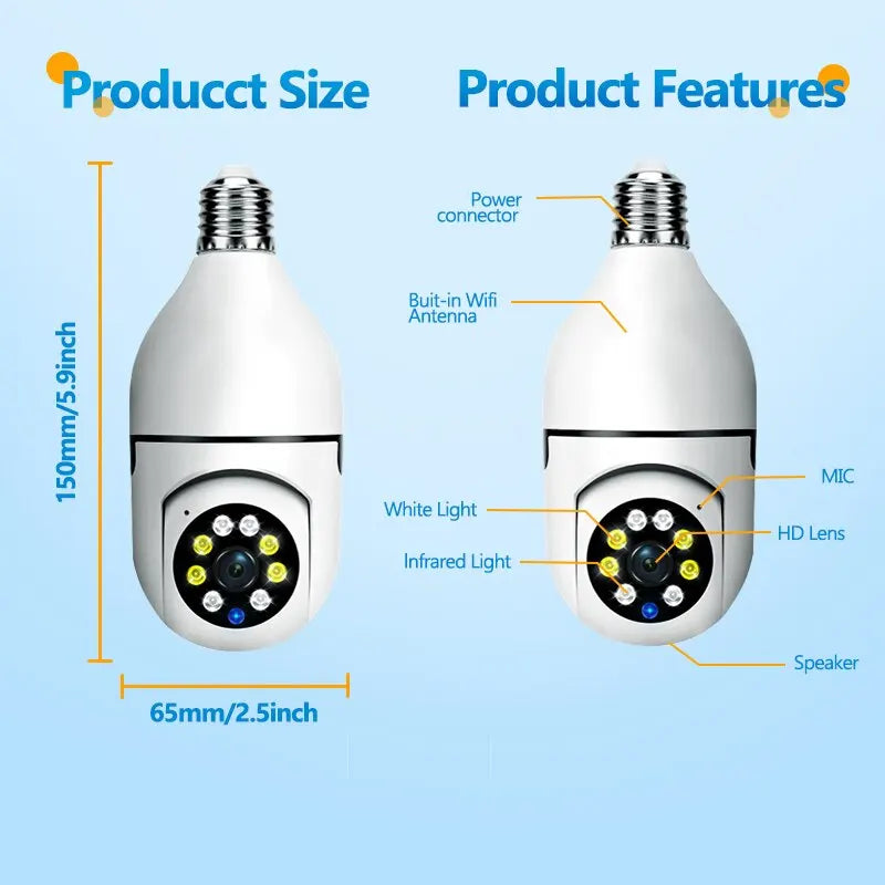 Smart Home Security Camera with Night Vision and Alexa