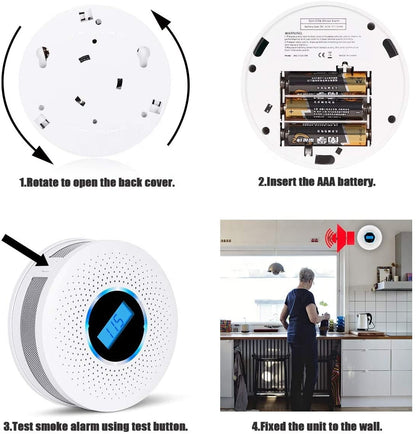 Smart Home Smoke and CO Alarm Detector