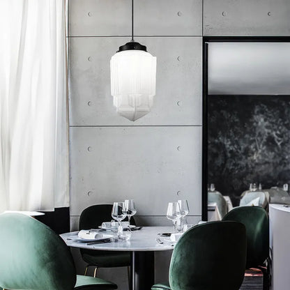 Modern Geo Glass Pendant Light