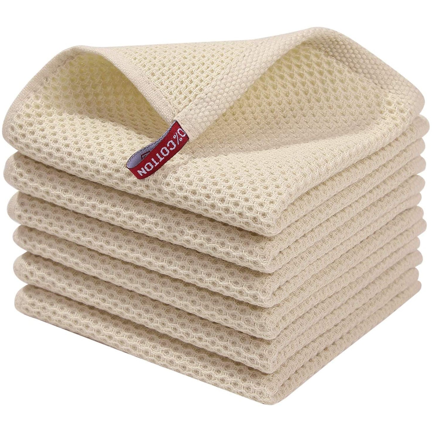 Soft 6-Pack Textured Kitchen Towels Set