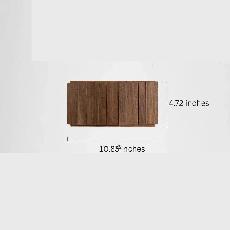 Rustic Wooden Wall Mount Coat Rack with Hooks