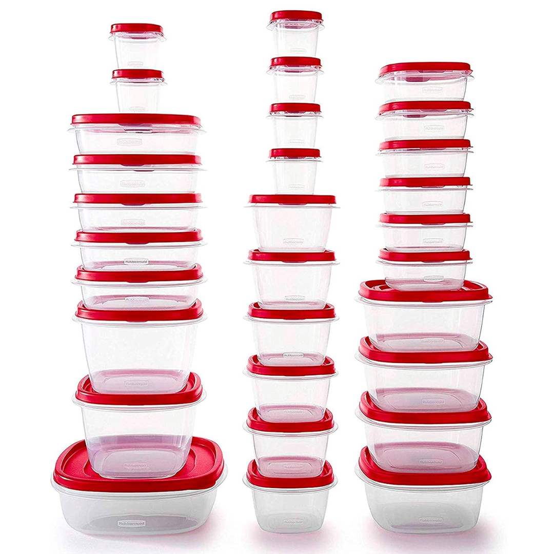 Big 60 Piece Kitchen Storage Bin Set - Luxicro