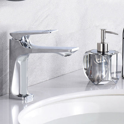 Contemporary Chrome Bathroom Sink Faucet - Luxicro