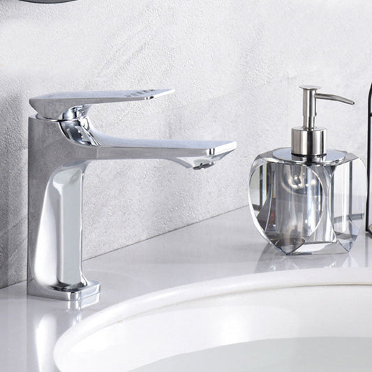 Contemporary Chrome Bathroom Sink Faucet - Luxicro