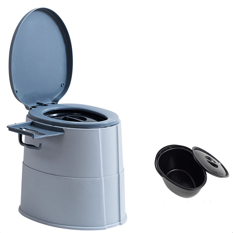 Modern Plastic Floor Mount Toilet Bowl with Seat - Luxicro