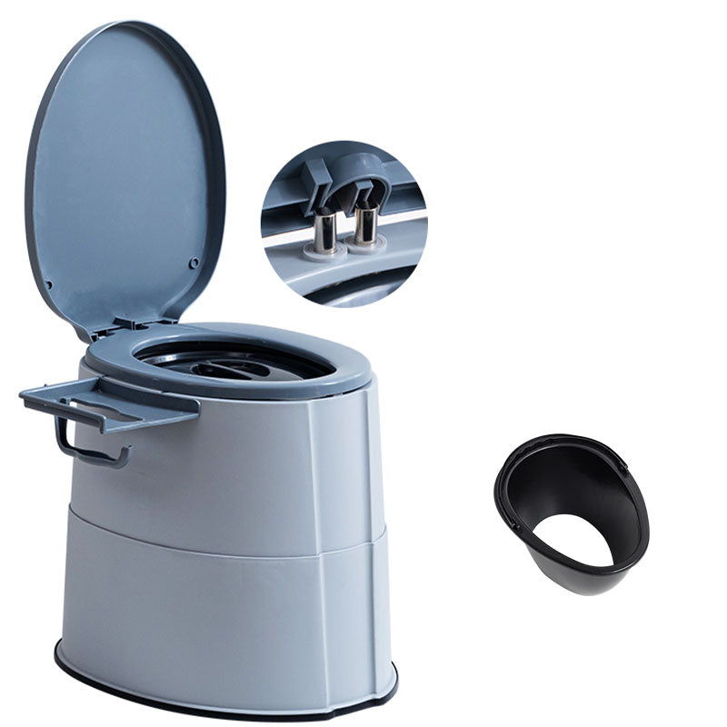 Modern Plastic Floor Mount Toilet Bowl with Seat
