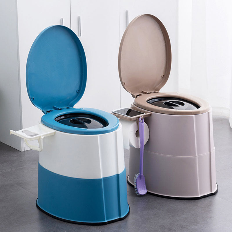 Modern Plastic Floor Mount Toilet Bowl with Seat
