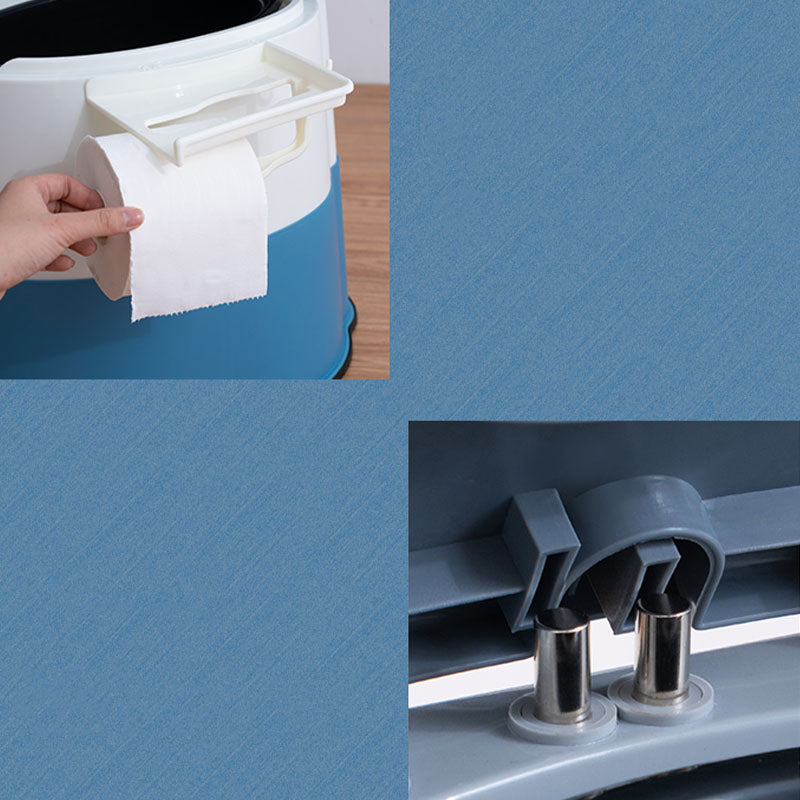Modern Plastic Floor Mount Toilet Bowl with Seat