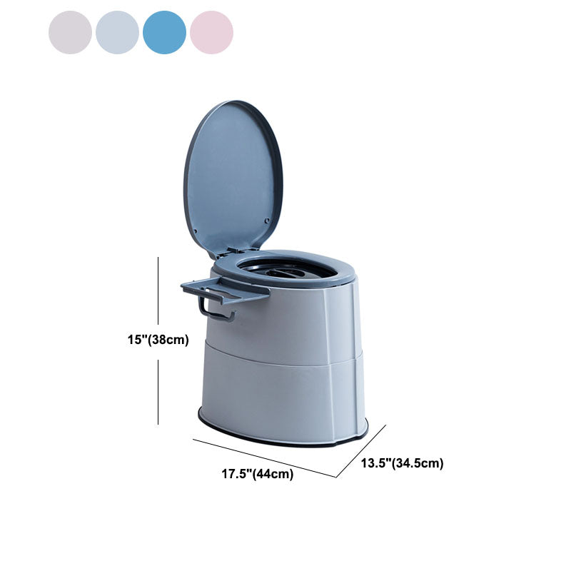 Modern Plastic Floor Mount Toilet Bowl with Seat