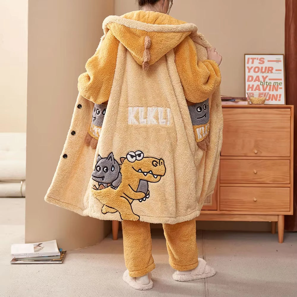 Cozy Dinosaur Sleepwear Pajamas