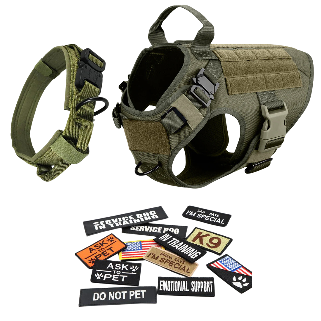 Durable Dog Vest Harness With Front Clip And Back Handle