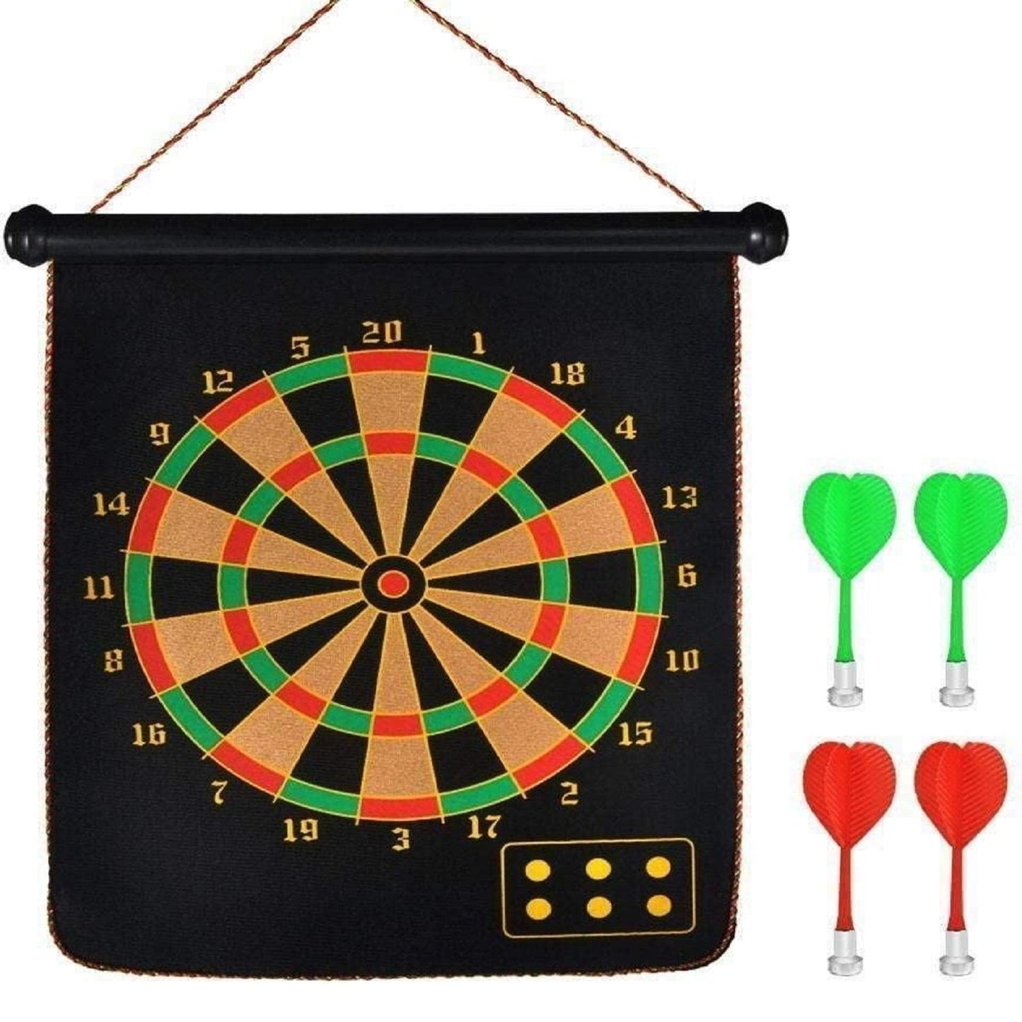 Kid Friendly Magnetic Dart Board Set - Luxicro