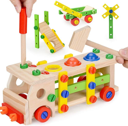 Colorful Children's Construction Vehicle Playset - Luxicro