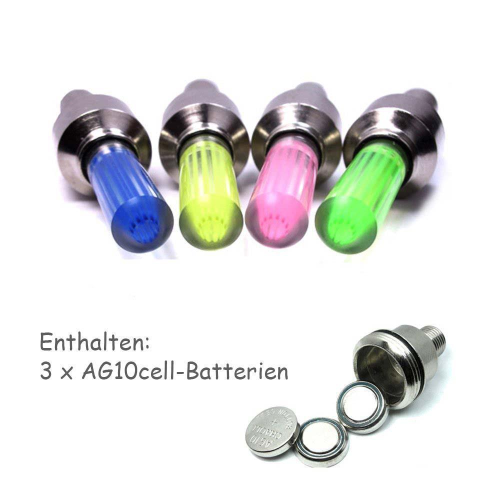 Premium LED Tire Valve Caps (2 Pack)