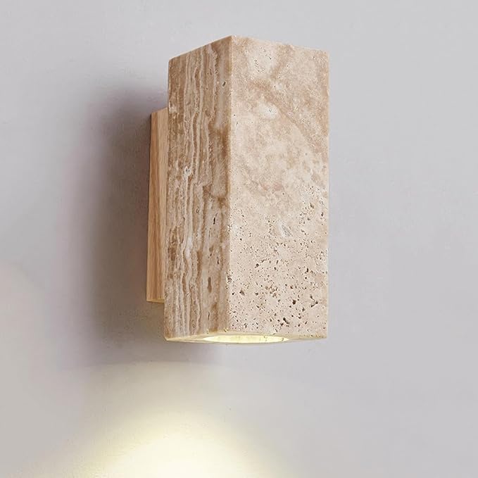 Simple White Wall Sconce Light - Round Square Design