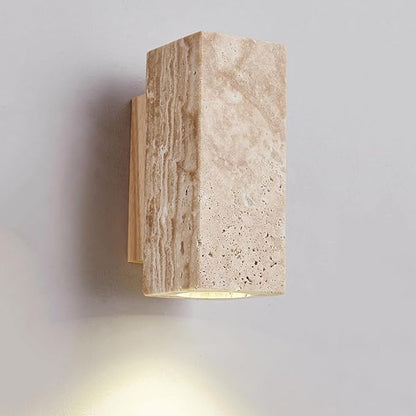 Simple White Wall Sconce Light - Round Square Design