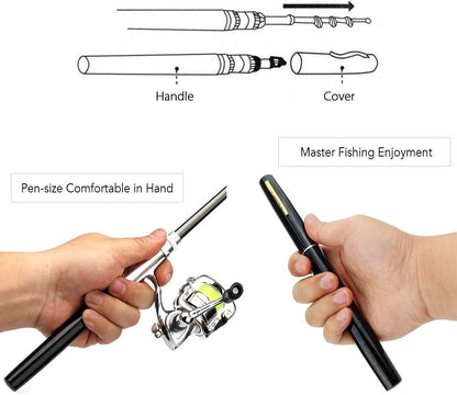 Compact Collapsible Fishing Rod Kit