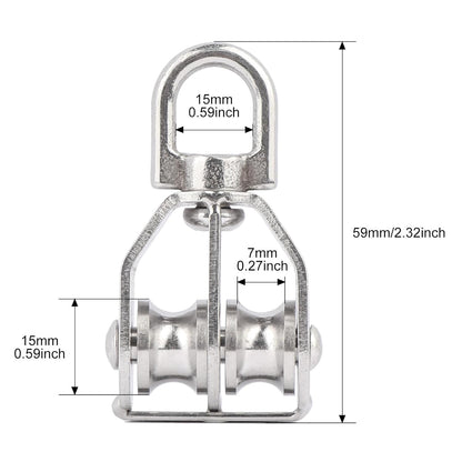 Heavy Duty Steel Swing Pulley Block