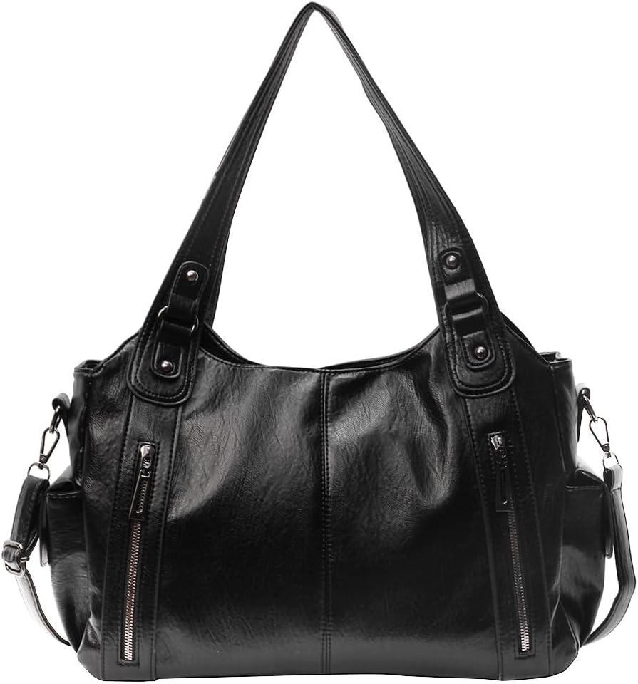 Stylish Fake Leather Shoulder Bag - Luxicro