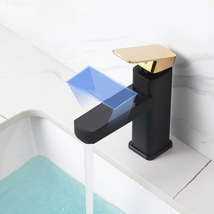 Contemporary Single Handle Digital Basin Faucet Mixer
