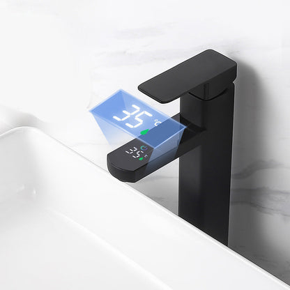 Contemporary Single Handle Digital Basin Faucet Mixer