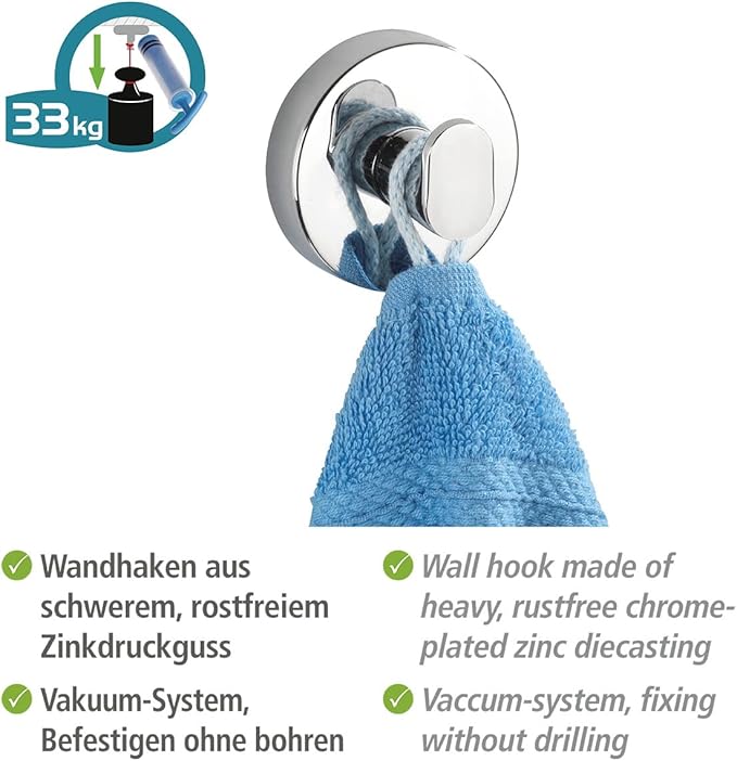 Easy Hang Drill-Free Wall Hooks for Bathroom & Kitchen